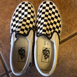 Vans checkerboard slip on.